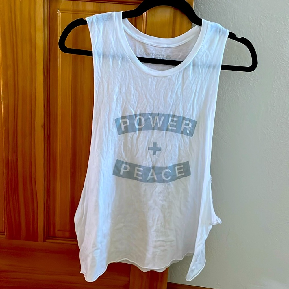 “POWER + PEACE” Core Power Yoga Tank